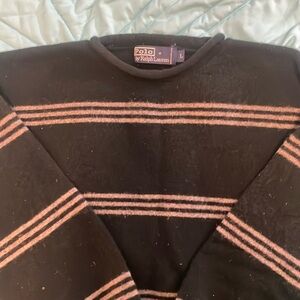 green striped sweater